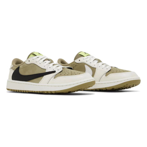 TRAVIS SCOTT X AIR JORDAN 1 LOW GOLF "NEUTRAL OLIVE"