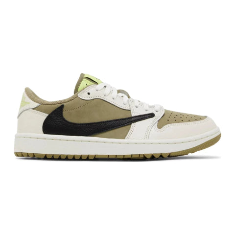 TRAVIS SCOTT X AIR JORDAN 1 LOW GOLF "NEUTRAL OLIVE"