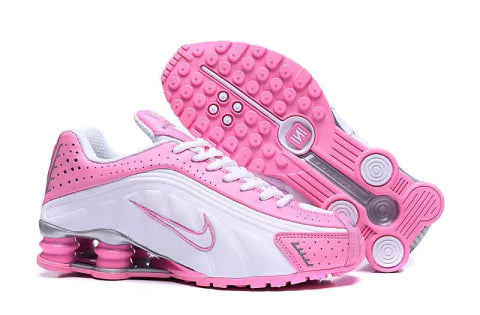 NIKE SHOX R4 BRANCO/ROSA